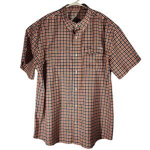 Huk fishing shirt mens 2XL XXL red check plaid performance perforated button